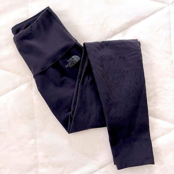 North Face Women’s Winter Warm FULL Length Jacquard Black Pant Flashdry Size XS - Picture 1 of 11